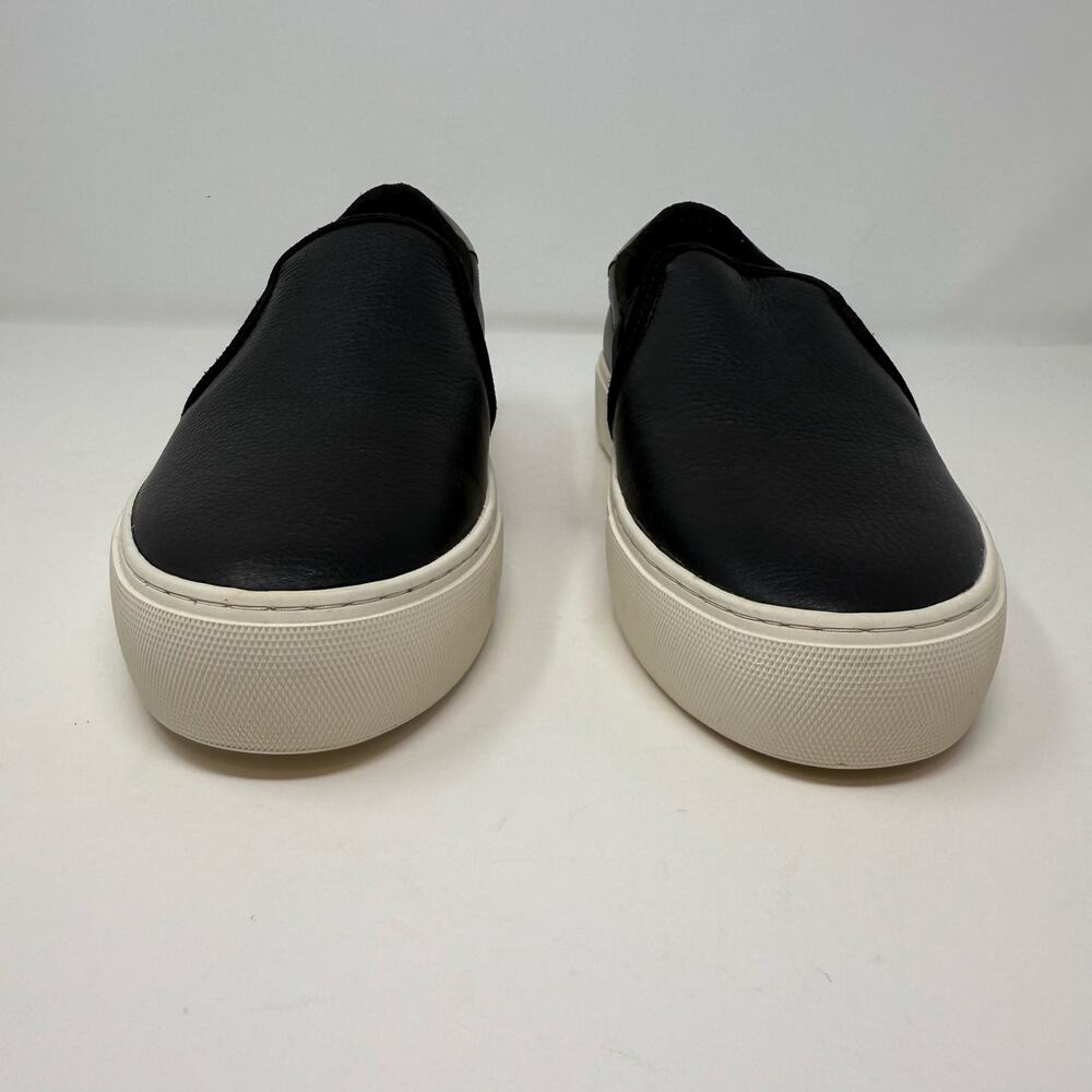Ugg Jass Leather Slip-on Sneaker Womens 8 Black Silver Preppy Casual Shoes NWT - Picture 7 of 12